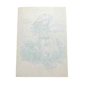 Paint By Numbers Unfinished "Fresh Air and Flowers" - Girl With Basket - 15503-A